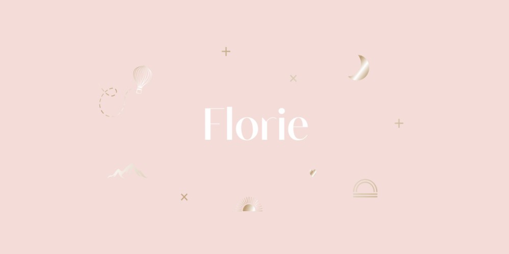 Bijzonder geboortekaartje met goudfolie luchtballon, zonnetje, maantje en andere icoontjes