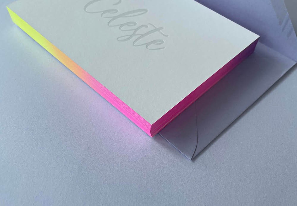 Regenboog kleur op snede - 3 kleuren ( + 1 werkdag )