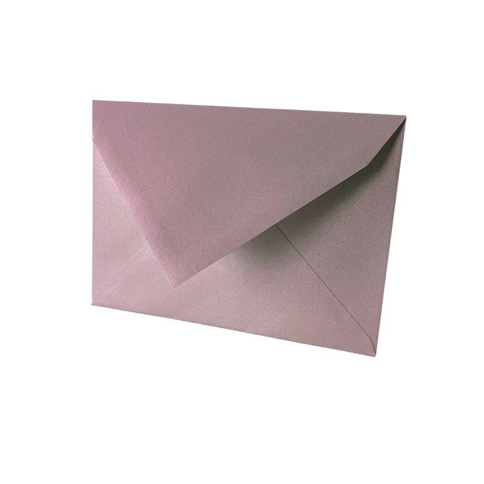 Envelop metallic rosé