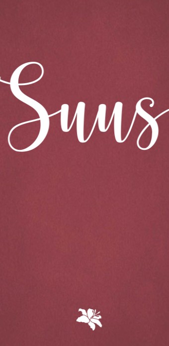 Geboortekaartje sierlijke naam met lelie