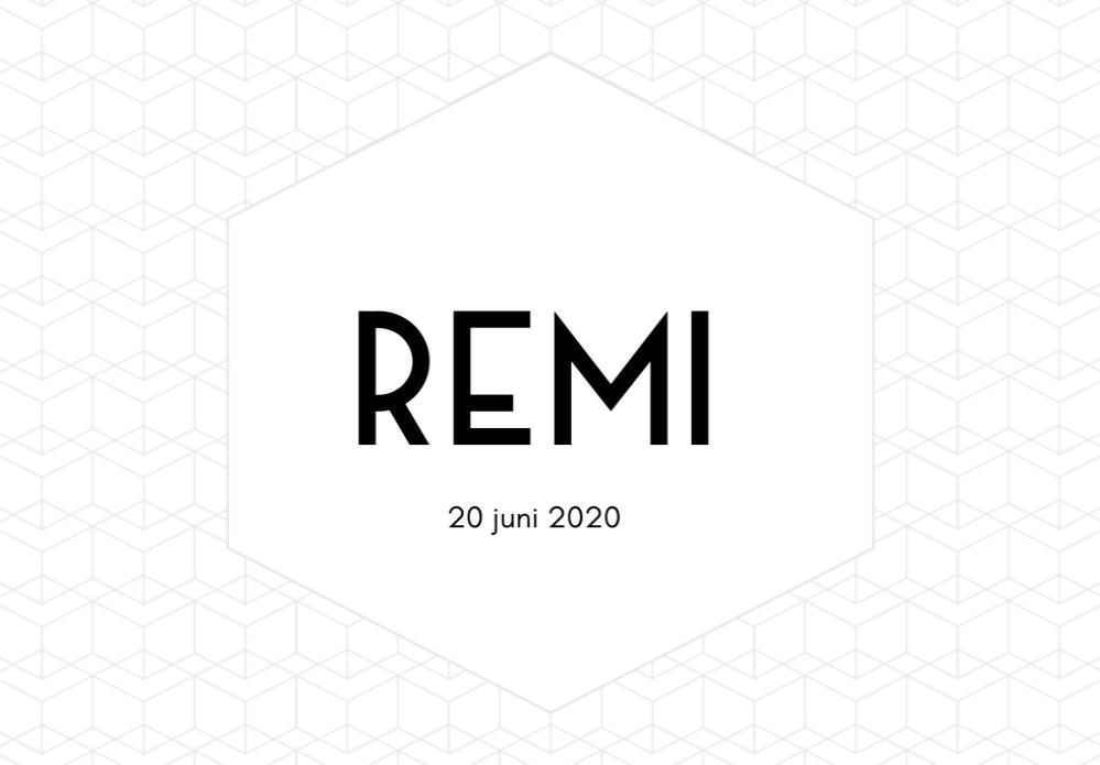 Grafisch geboortekaartje blinddruk jongen