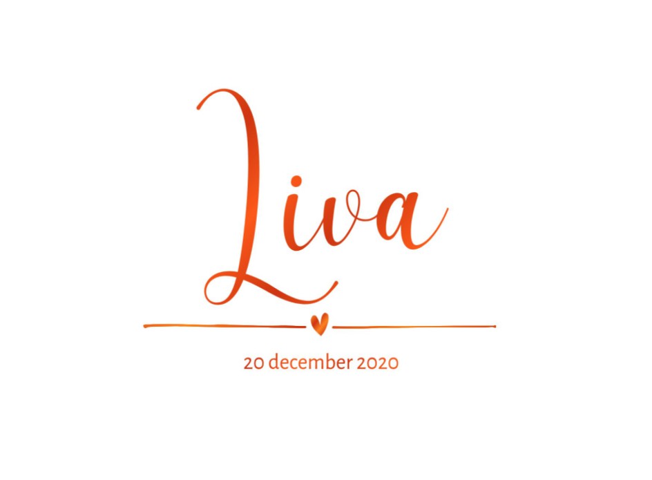 Klassiek geboortekaartje meisje met velvet creme beige met koperfolie