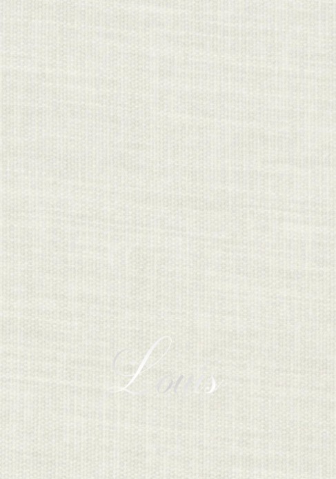 Klassiek linnen geboortekaartje met zilverfolie jongen met ronde hoeken