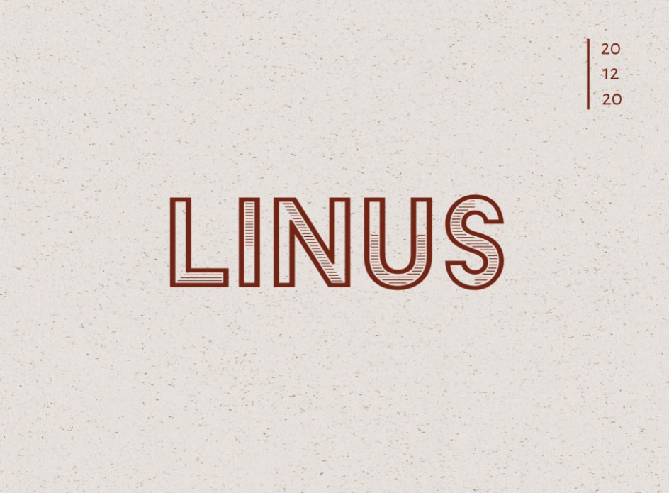 Minimalistisch geboortekaartje op graspapier ondergrond