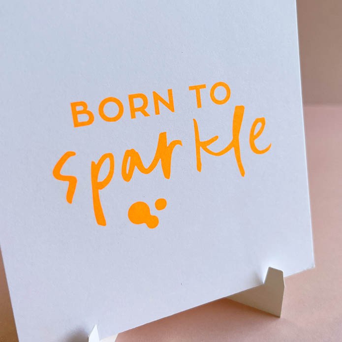 Papierstaal Strak + neon inkt