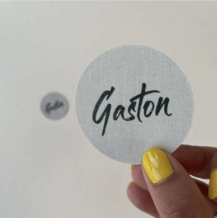 Sticker velvet en linnen