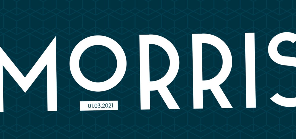 Stoer geboortekaartje patroon petrol jongen