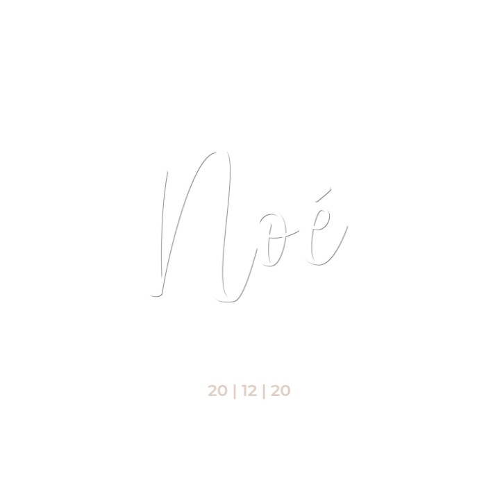 Tijdloos geboortekaartje met preeg