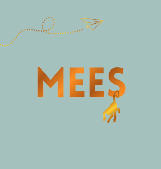 Uniek geboortekaartje goudfolie jongen Mees