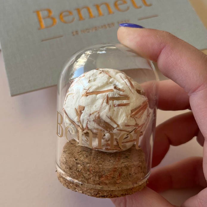 Vinyl naamsticker klein - lettertype