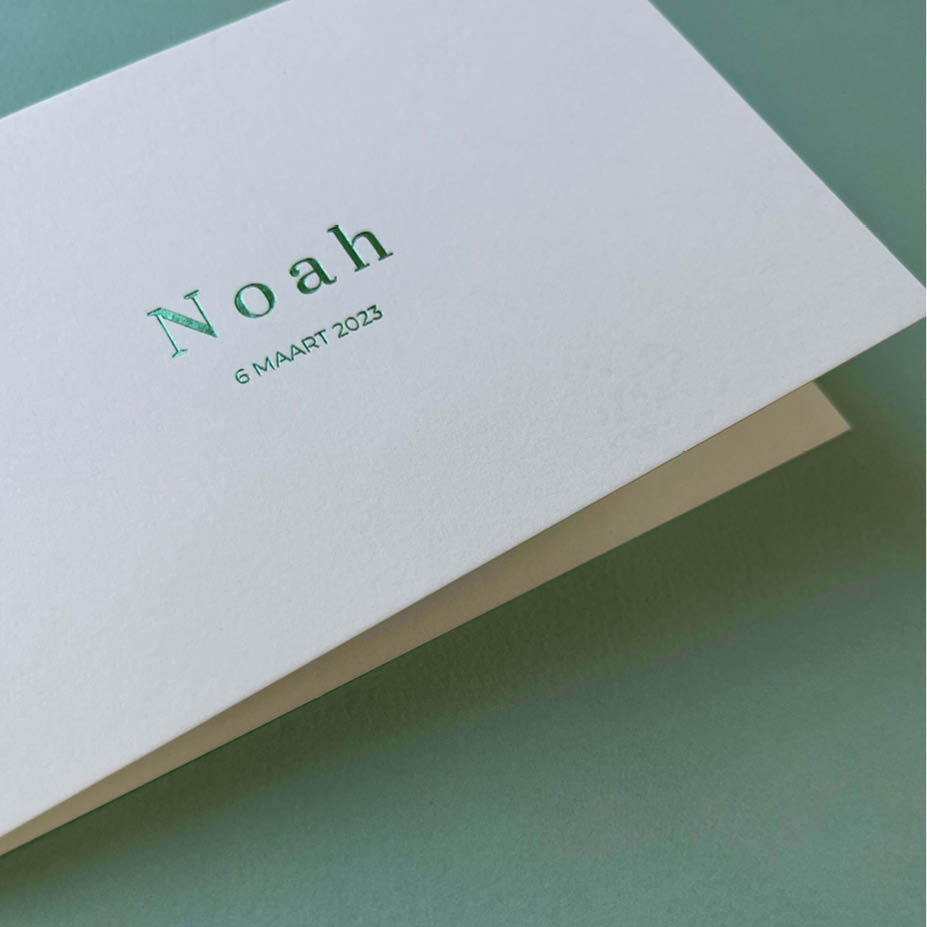 Old Mill + groene folie | Origineel kaartje Isabel