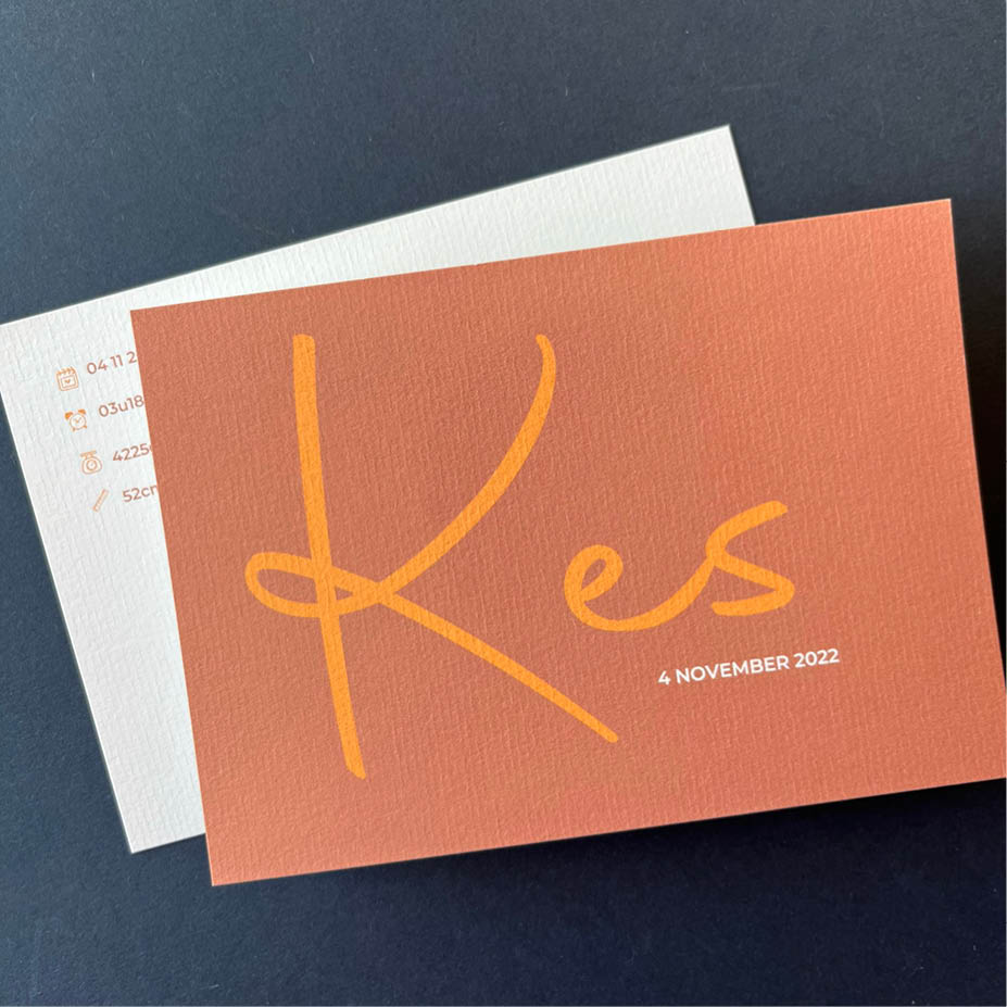 Structuurpapier | Origineel kaartje Kae 